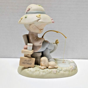 1994 Precious Moments "Just a Line to Say You're Special" Man Fishing Figurine